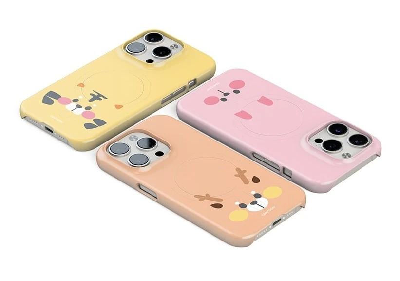 아이폰15프로맥스 맥세이프 케이스 캐릭터 애니멀 페이스 호랑이 버튼·단자 개방 구조